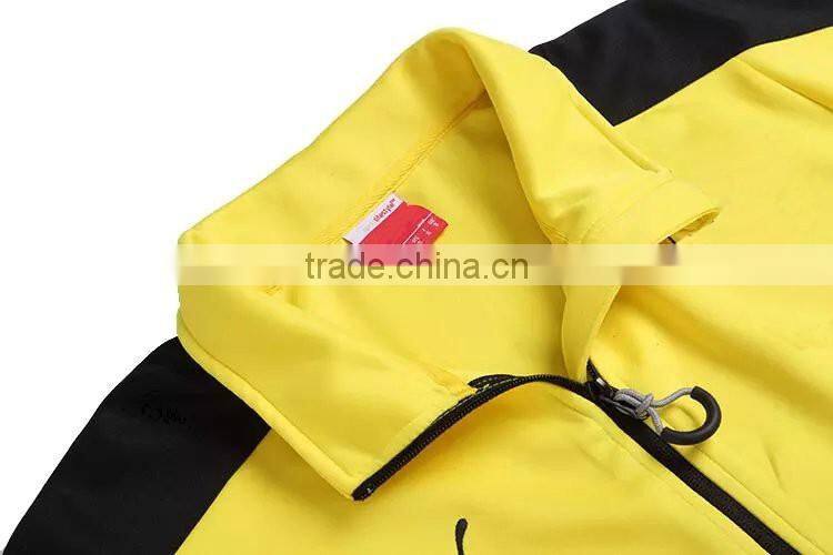 OEM NO MOQ Custom Yellow Sports Jacket Varsity Jackets For Men embroidered bomber jacket