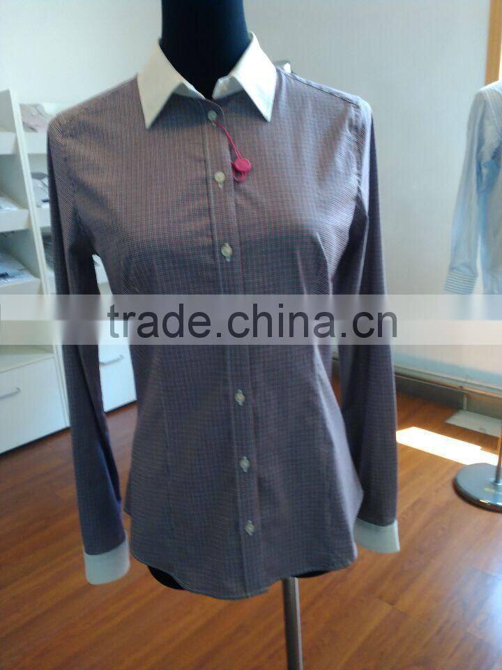 98% cotton 2% spandex yarn dyed printed fabric