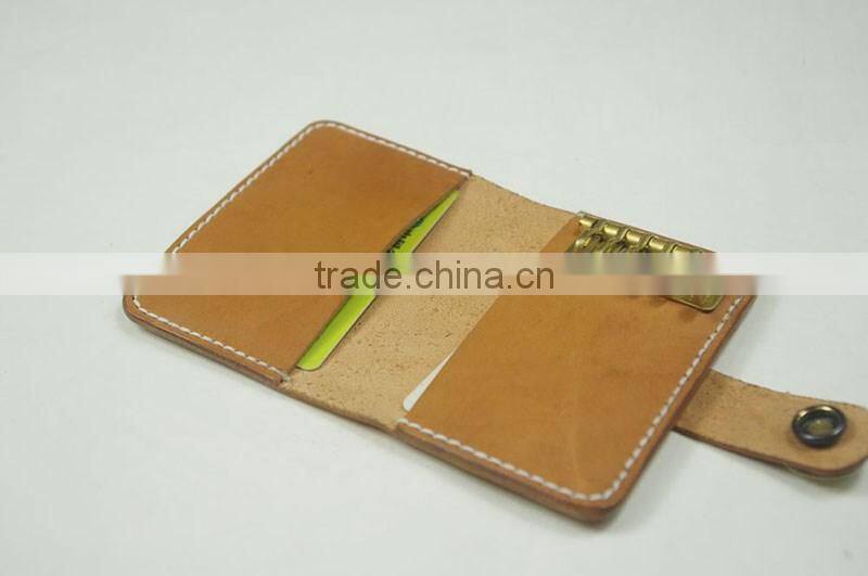 2016 New leather car key wallet holders with 6 hooks