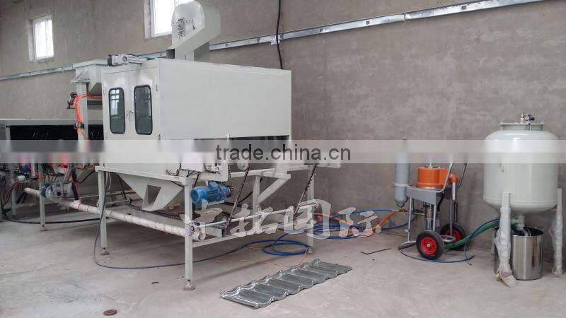 colorful stone chip coated steel roof tiles cold roll forming machine