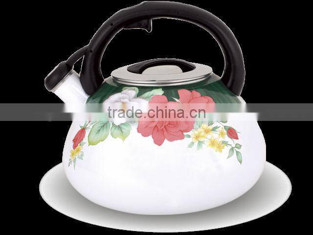 3.5L Beautiful enamel whistling kettle/Kitchen ware