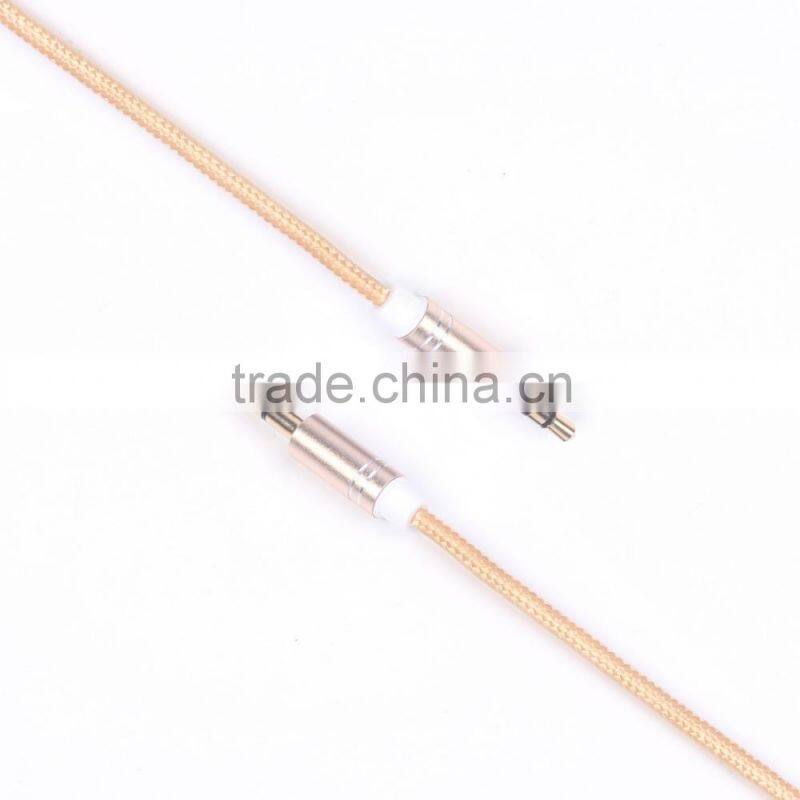 Hight quality Colorful 3.5 mm to 3.5mm audio cable