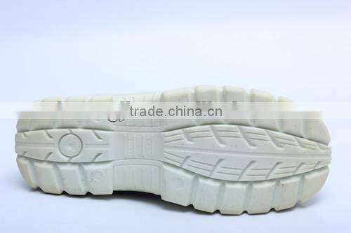 white leather PU injected safety shoes work shoes 8019