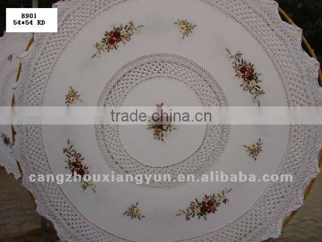 Crochet needlework tablecloth round table cloth