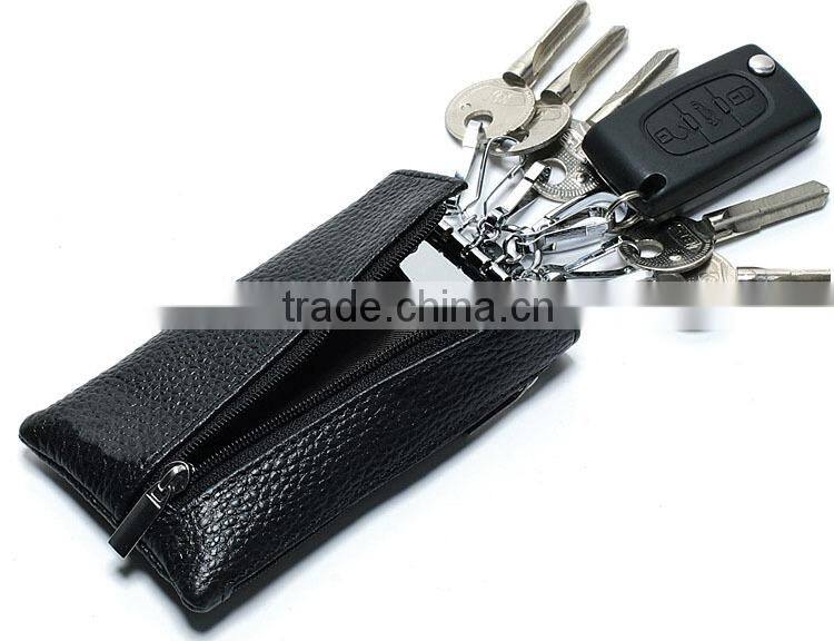 Direct manufacturer magnetic leather car key holder for multiple keys