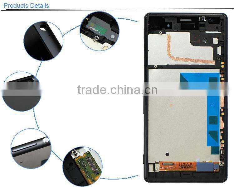100% Test One By One replacement mobile phone for sony z3,lcd for xperia z3 mobile phones original