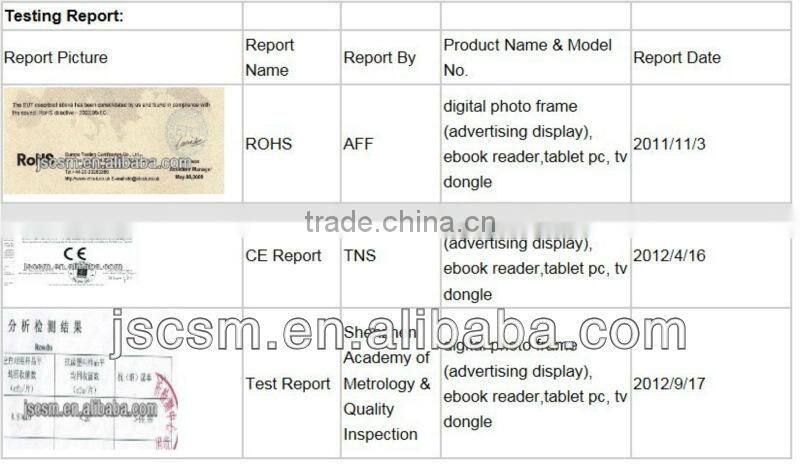 2013 touch screen 7 '' inch e book reader price with good quality JSC02