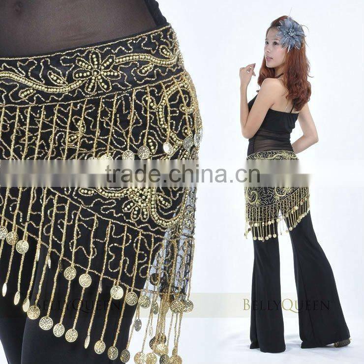 belly dance gold coins belt ,BellyQueen