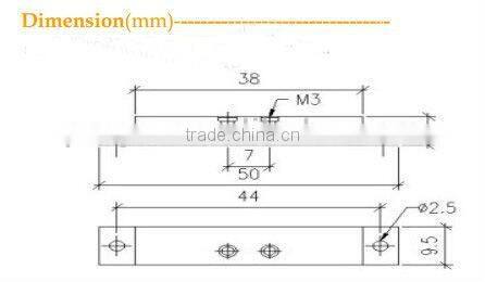 100% Brand New Door Switch Sensor Surface Mounted ABS Housing Ideal for Wooden Door or Window Used for Home Office PY-C40