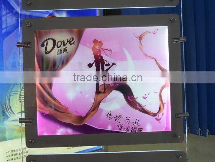 hight quality products Double Sides waterproof slim acrylic led billboard lightbox