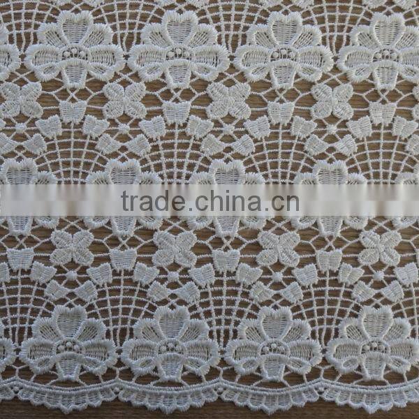 2015 Latest Red African lace fabric for wedding dress