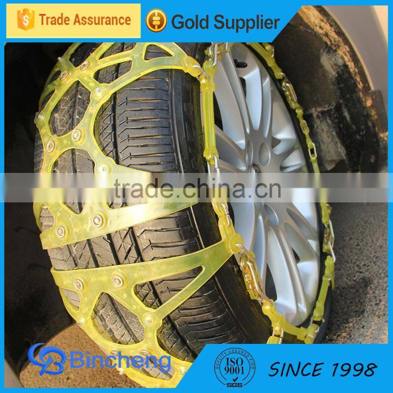 Plastic snow chain tyre chain