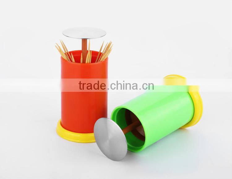 new household items made china automatic stainless steel toothpick holder