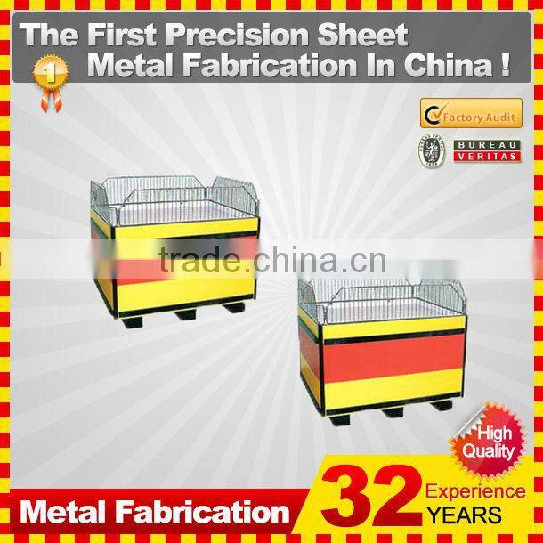 customized made supermarket metal money counter for checkout