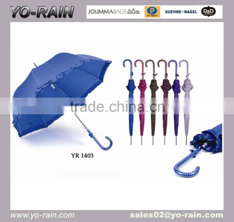 3 folding cheap UV black metal frame check silver umbrella