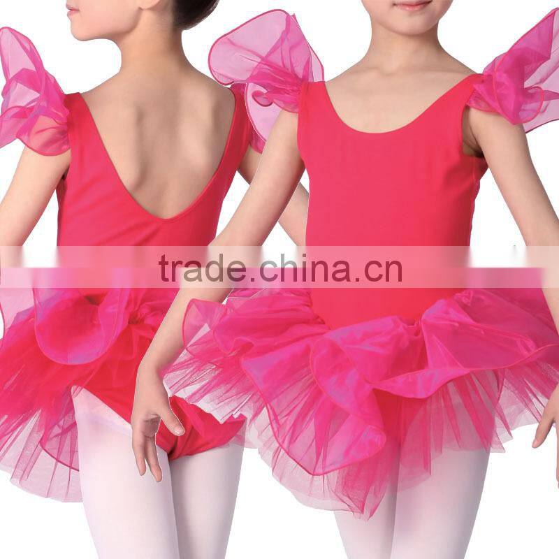 red ballet dress kids ballet dress BT037