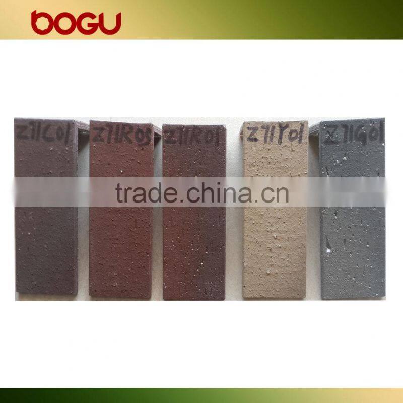 Exterior wall construction trim monocolor cleaving ceramic corner tiles