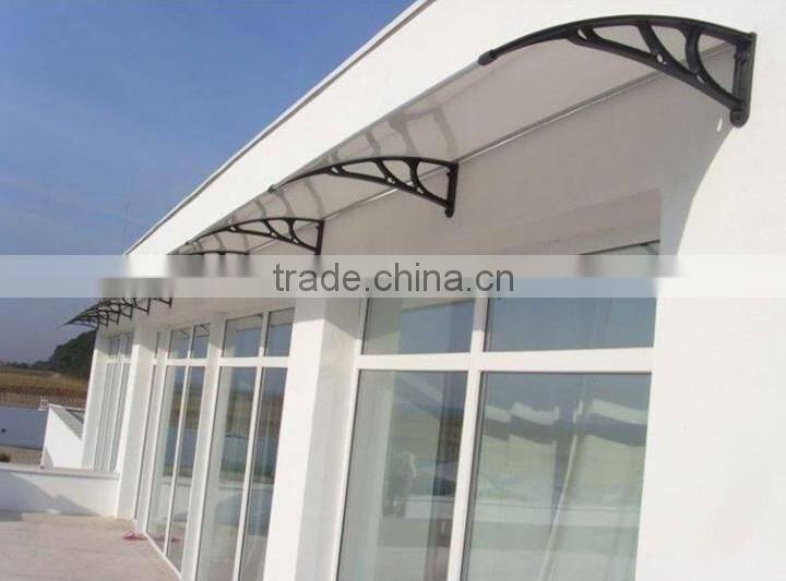 4mm-10mm uv smoked ribbed pc sheet for carport canopy