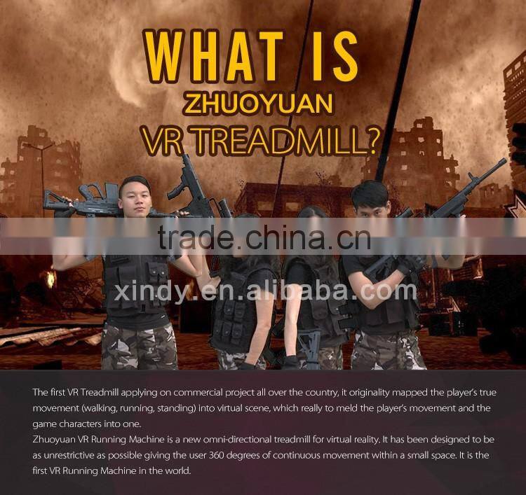 IAAPA popular VR treadmill virtual reality simulator 9d cinema