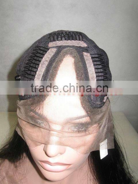 Fashion 100% human hair U part lace front wigs