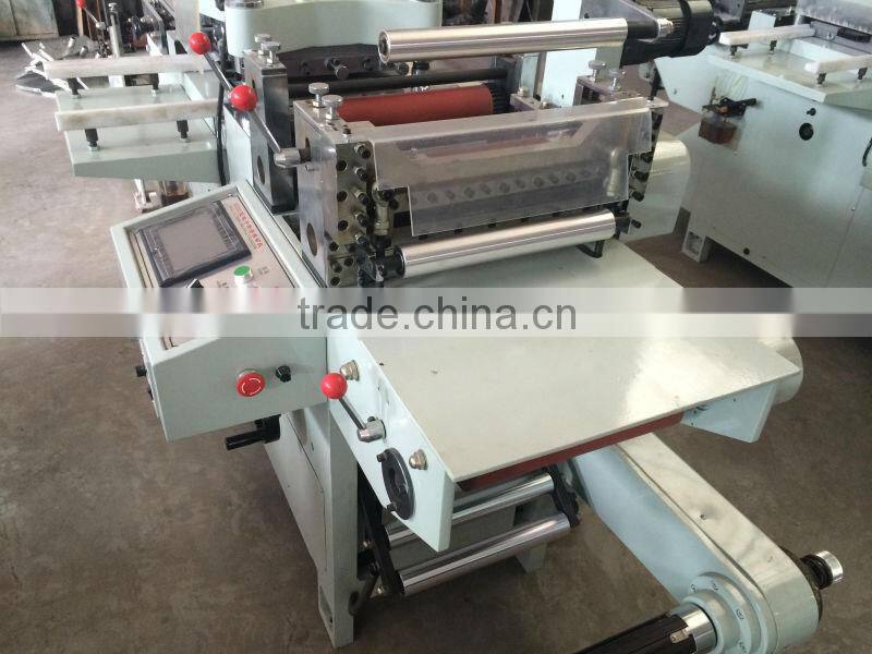 2016 Has Video Iml Sticker Label Die Cut Flat Bed Machine With Punching,Hot-stamping,Laminating