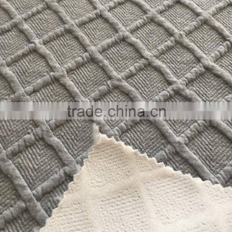 95%polyester 5%spandex padding knit jacquard fabric for sportswear