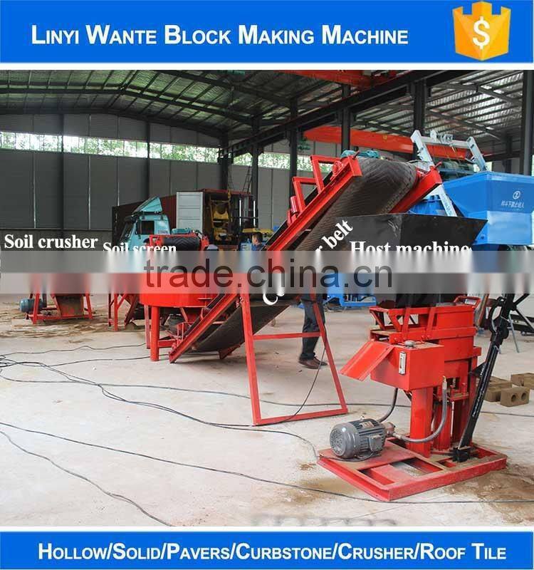 hand press soil brick making machine clay interlocking pavers production price for sale