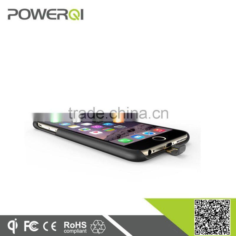Mobile phone accessory Qi compatible wireless receiver case for iPhone 6 plus(i600 plus)