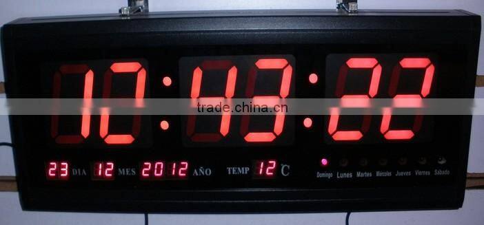 3" Large led hospital clock, school clock, station clock