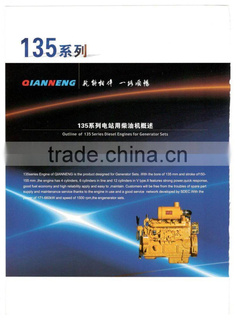 Outline of 135 Series Diesel Engines for Generator Sets with 80-110hp