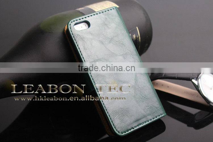 Wholesale new hot selling high quality leather case for iphone 5, for iphone 5 leather case