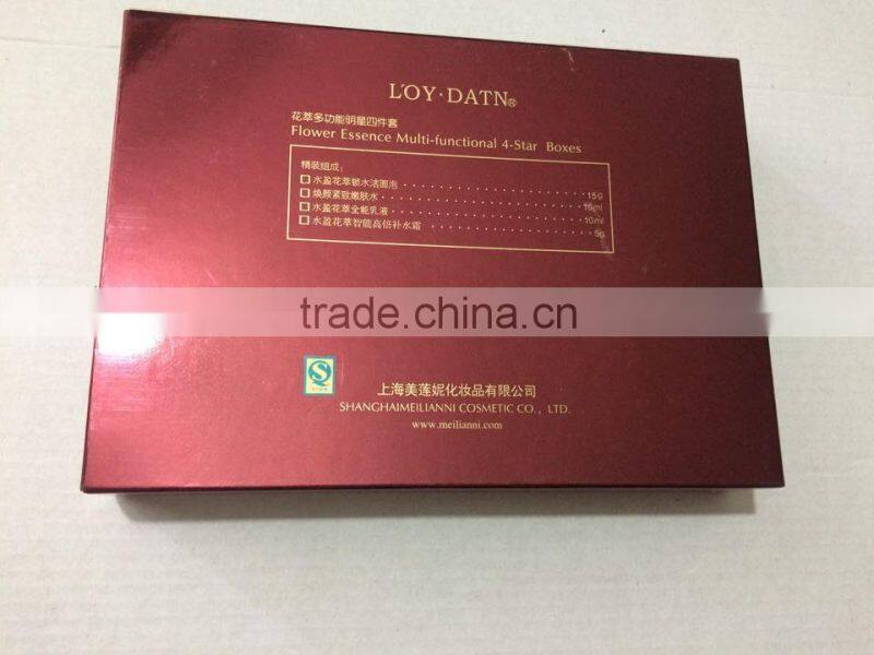paper box for cosmetic set package with custom design