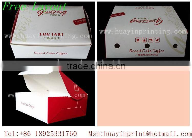 Eco-friendly Safety paper box for cake