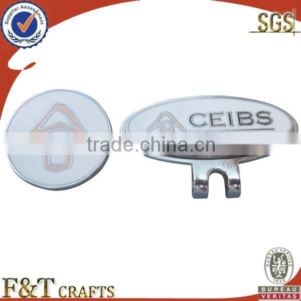 customized sport magnet golf hat clips with ball markers
