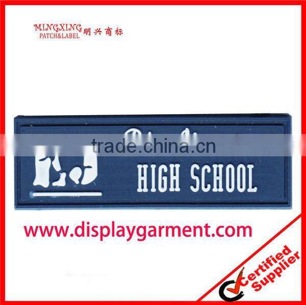 pvc rubber 3d patch,silicone rubber patch, garment pvc badge,