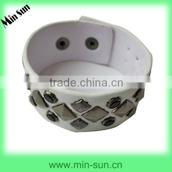 2014 fashion bracelets & silicone rubber wristband & silicone bangle & leather bangle