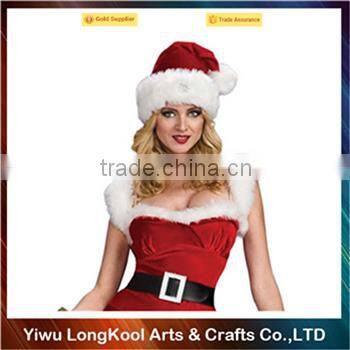 Wholesale party dance costume christmas red dress sexy costume