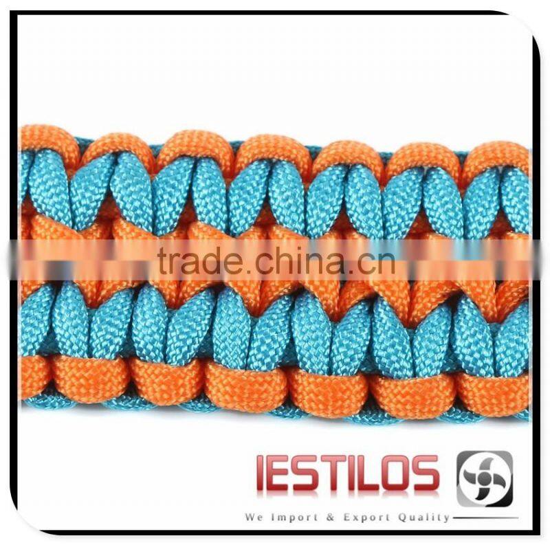 Cheap survival paracord bracelet for outdoor sport with buckle suvival rope