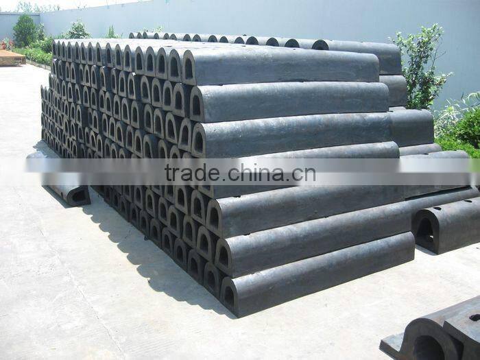 High energy absorption D type rubber fender made in China