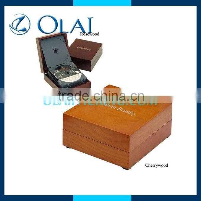 Custom Glossy Wooden CD Box,CD Case
