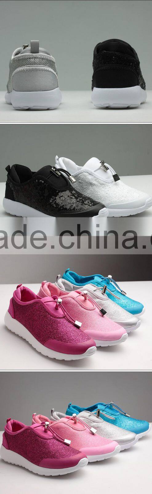 Glitter material shoes women fashion shoes