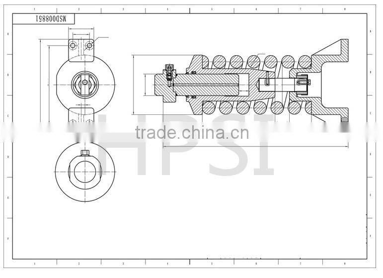 recoil spring for excavator dozer