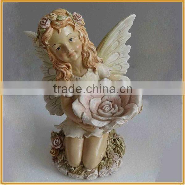 beautiful figurine resin angel figurine for home decor polyresin angel