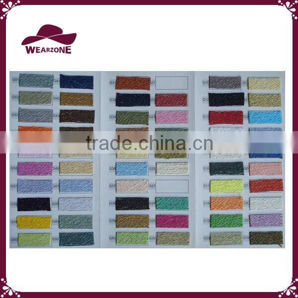 Short Brim Paper Straw Fedora with Flower Band