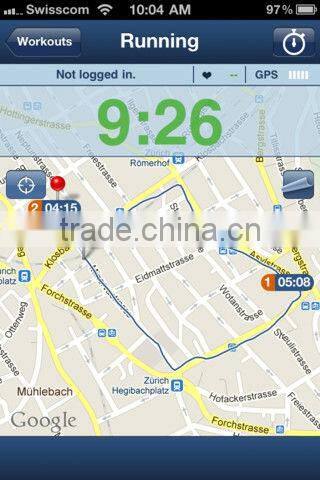 KYTO bluetooth heart rate chest belt/ Textile strap with bluetooth heart rate transmitter clip