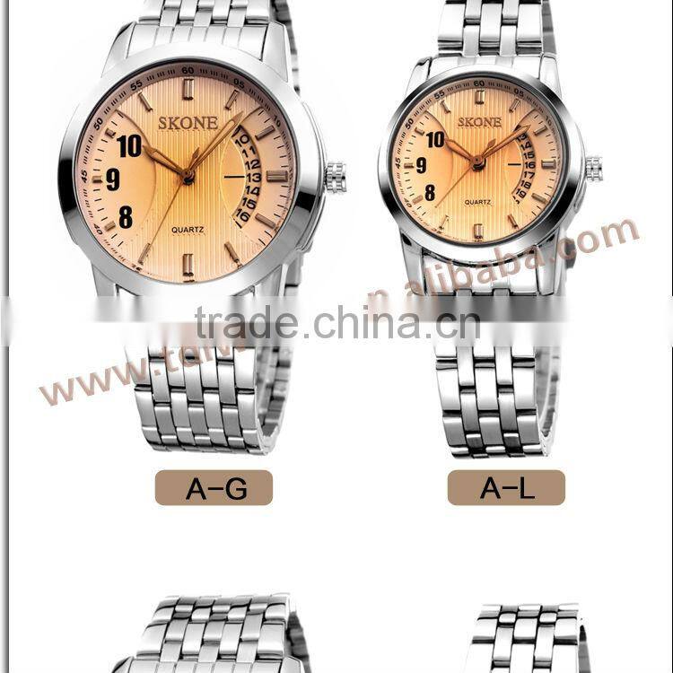 SKONE 7213 stainless steel band best selling brand watch