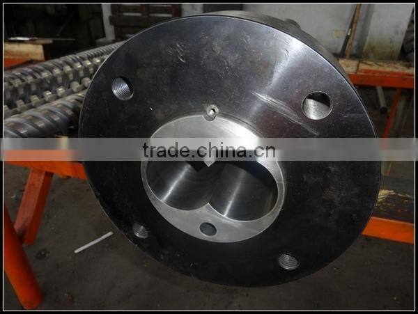 parallel twin screws extruder screw barrel for plastic extruder