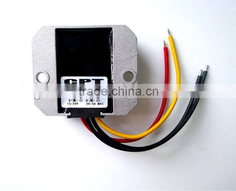 DC DC Step down Converter Voltage adjustable Module 24V/12v to 5V ,5V 5A/25W output, Buck power adapter