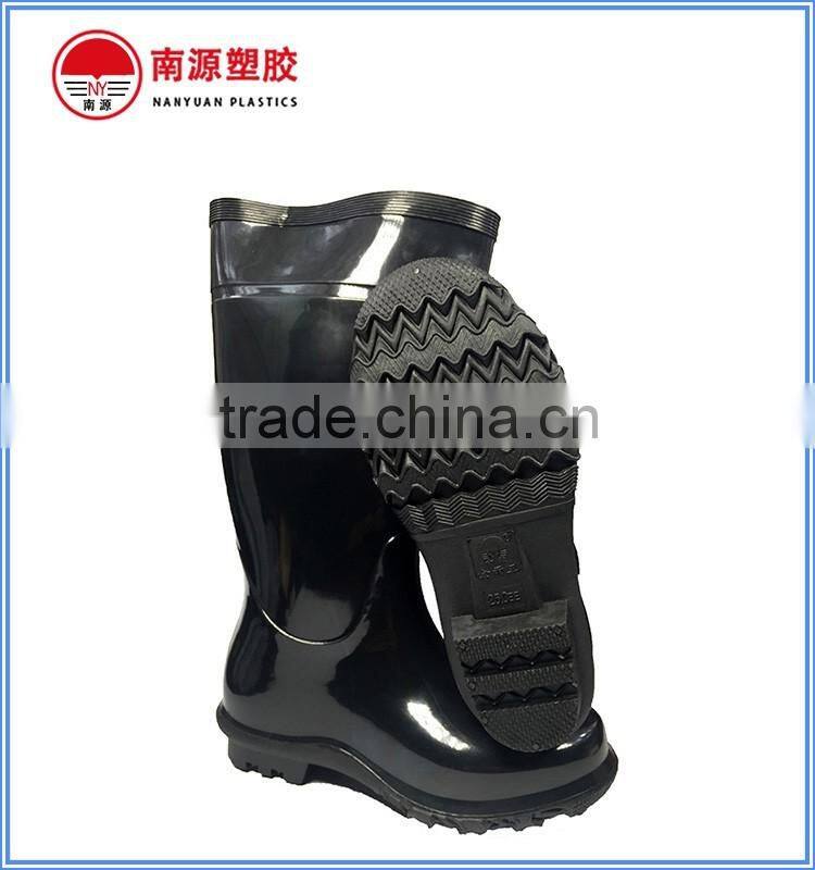 Construction work PVC safety gumboots with reflective tape
