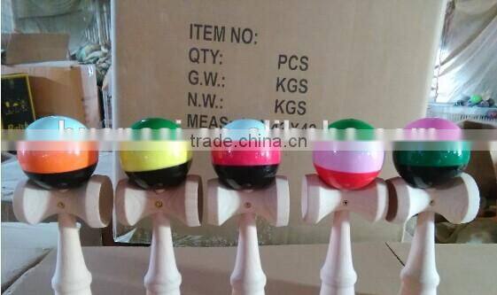 Wholesale Kinds Of Wooden Color Kendama Balls For Adult And Children